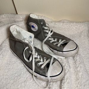 Grey Converse Hightop Sneakers
